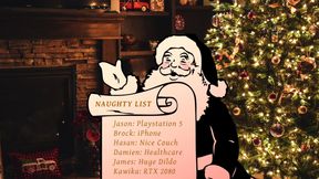 Elf on a dick -- A holiday fuck machine special!