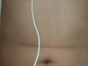 ⚠ A Japanese who loves masturbation takes a techno break while taking a selfie!!