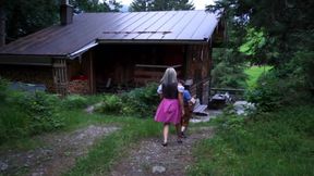 Cum Eating Blondie From  Sucking and Riding Cock at Cabin