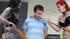 Starp on sex with rough Savana Styles and Jenevieve Hexxx from Pornstar Platinum