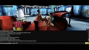 3D Anime Paige Gives Mind-Blowing Head In Game IMVU Scene