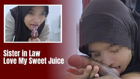 Hijab Sister in Law Love My Dick, She Suck My Cum Until Last Drop - Minokiiko