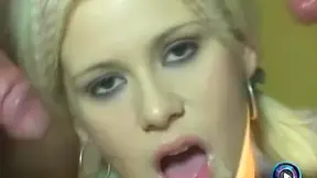 Caroline De Jaie filled her mouth with jizz