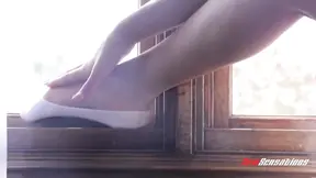 Tiny Dancer Blondie gets her tight holes torn apart