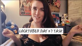 Locktober Day 27 Task for Chastity Subs