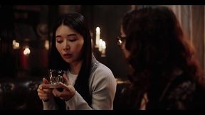 Japanese Vampire Babe dominated by nerdy Leana
