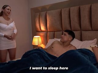 Neighbour, if your wife finds out, this babe won't talk to me anymore. - Cuckold wife!