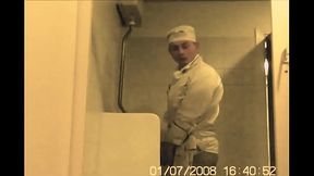 Chef with big sausage