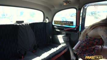 Esluna's Tattooed Temptation - Fake Taxi POV Blowbang