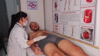 Oops... my dick went up in front of the nurse