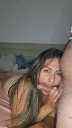 She knows how to suck a cock and make a man happy.