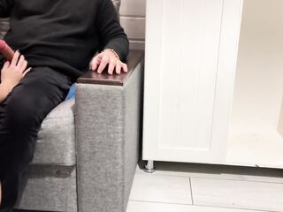 StepMom Caught StepSon Stroking and aid him to Cum Quick Creampie