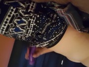 Thick purple dick - ftm jacking it
