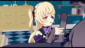 [genshin impact] fischl vs gigachad: the chuunibyou princess meets the ultimate alpha (3d)