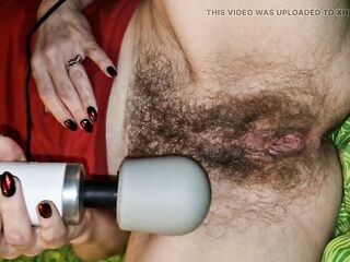 1St I touch myself between my legs and then I play with the magic wand