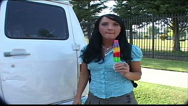 The dirty ice cream man'_s magic popsicle is going to wet this teen'_s panties