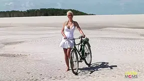 Passionate Fucking On The Beach With A Stunning Blonde With Big Tits With Caylian Curtis