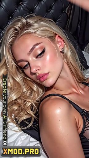 Athletic blonde pro performs Xmod Pro solo for a satisfying climax