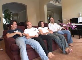 Sexy house wifes blowbang party