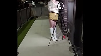 Behind the scenes of my outside naked tik tok dance