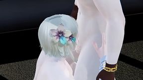 Genshin Impact Hentai - Lumine blowjob - Anime Manga Asian Japanese Porn