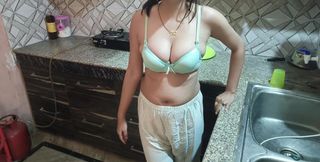 Son Fucks His Step Mother, Every Day He Fucks His Step Mother in the Kitchen Hindi Dirty Talk