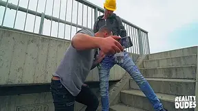 Jerome & Marty Take Their Time To Pleasure Each Other Next To A Public Road