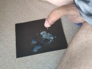 Slapped the cum out of cock