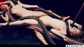 Hentai And Fucked All The Way Through By Alien Monster With Rae Lil Black, Jia Lissa And Real Life