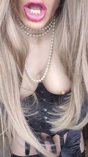 Do you want to cum all over my rubber titts?