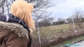 Public Agent Shy Teenager bends over for a big cock