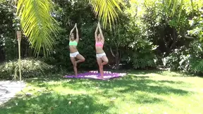 Lola Foxx and Gia Steele are hot lesbians with brunette hair