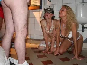 In the toilets of the porn cinema