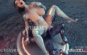 D sfm superhero angelita fucked by an alien monst