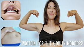 Protein For The Goblin Goddess: POV & Third Person Shrinking Giantess Vore Fantasy, Mouth Play, Swallow Whole, Belly Play, Post Digestion, Audio SFX