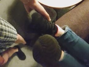 Pink Sexy No-show Nike Socks Footjob Sockjob - Sock Handjob Blue Ankle Socks Cum