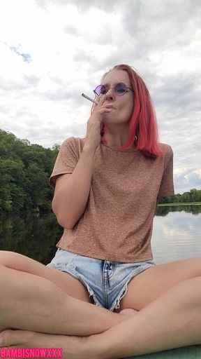 Smoking On The Lake