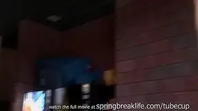 SpringBreakLife Video: Up The Skirt Masturbation