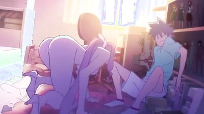 Japanese babe in possession of massive knockers takes a hard pounding in a fantasy world