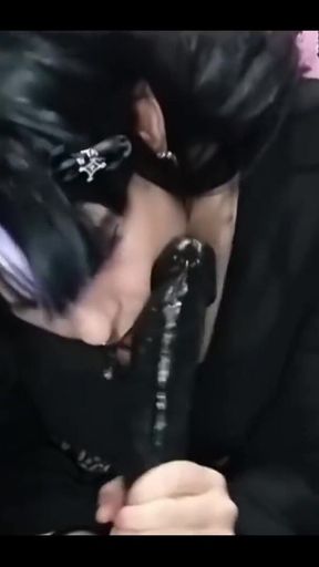 All Black BBW Goth Girl