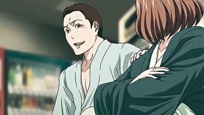 Big-titted MILF gets her pussy rubbed with a massive rod in anime hentai