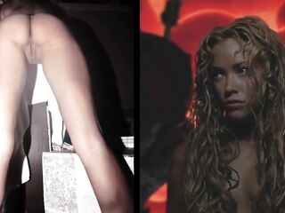 SekushiLover - Kristanna Loken Talk vs Naked Selfies (Split Screen)