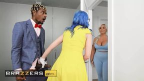 Callie Brooks watches and gets randy before joining 3some