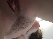 Secretly fucking myself on livestream