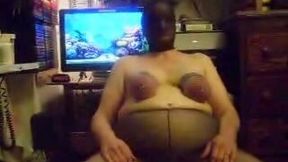 Enjoying hardcore self punishment on the webcam chat