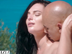 She is completely captivated by him.