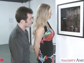 Hot golden-haired stepmom Julia Ann gets large jugs screwed