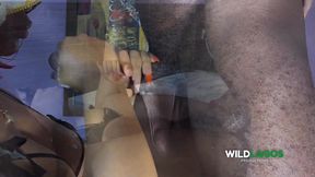 beautiful afrcian baddie with big ass cant handle that big black dick