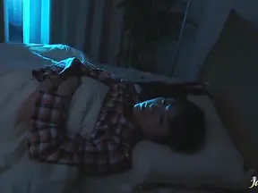 Horny Sho Nishino takes off panties and masturbates
