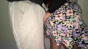 big-bootied girl grabs stranger s dick in public